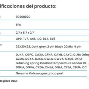 D_724048-MLM81704729223_122024-O.jpg Sensor Temperatura Jetta A4 Clas/golf/crafter Oem Vw 2 Pines