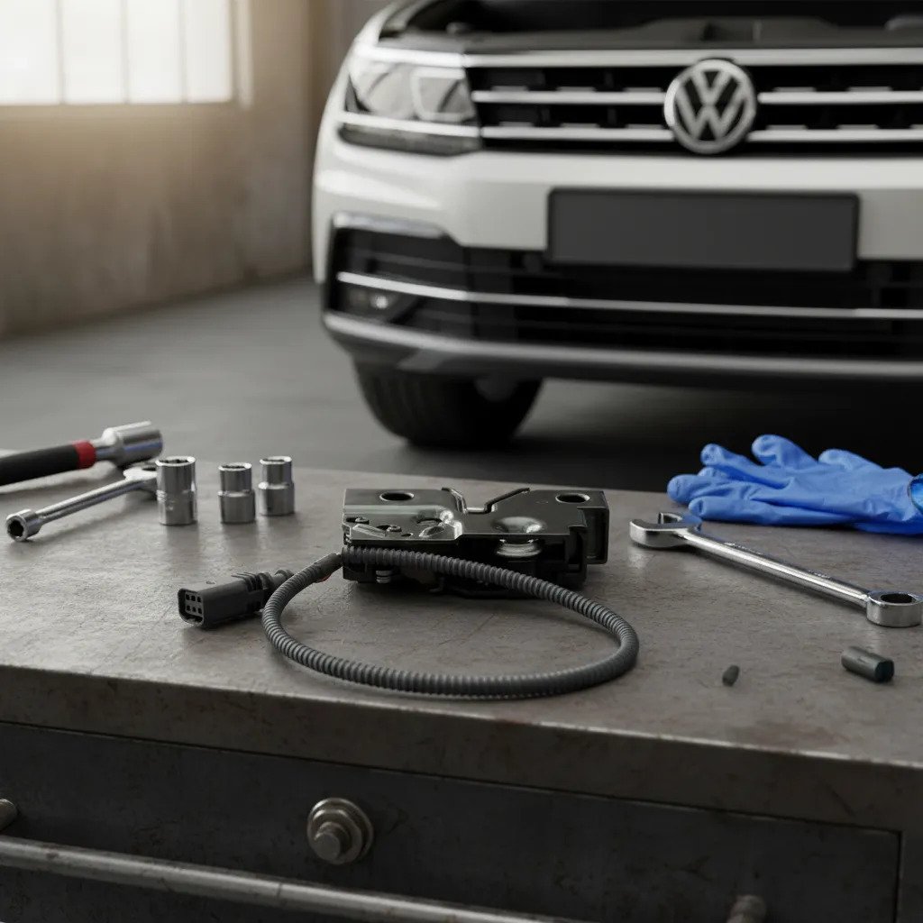 Cerradura Cofre Vw Mk7 Tiguan Nueva Original Vw 5g1823509d - Imagen 4