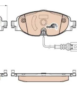 Alternative view of Balatas Delanteras Trw Seat Leon Golf Jetta Mk7 Audi Q3